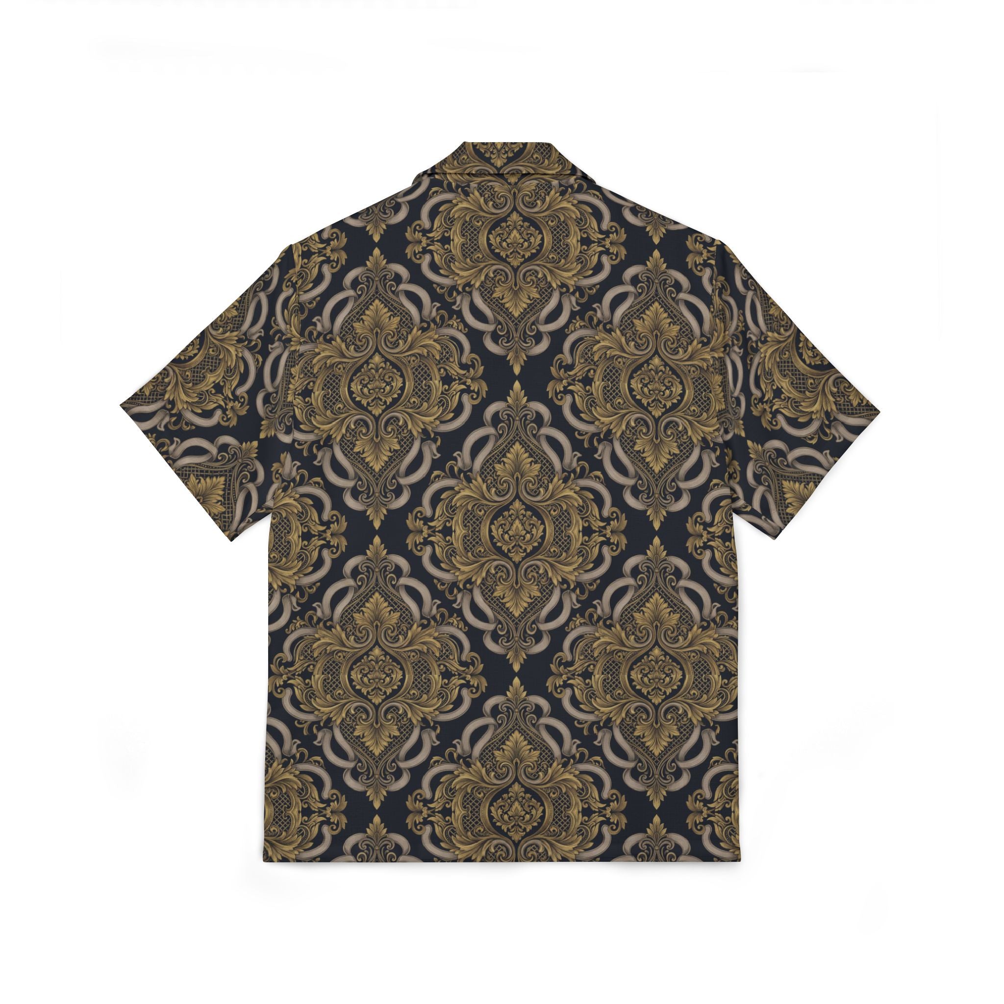 Men's Baroque Floral Hawaiian Camp Shirt — Vintage Ornate AOP Button-Up