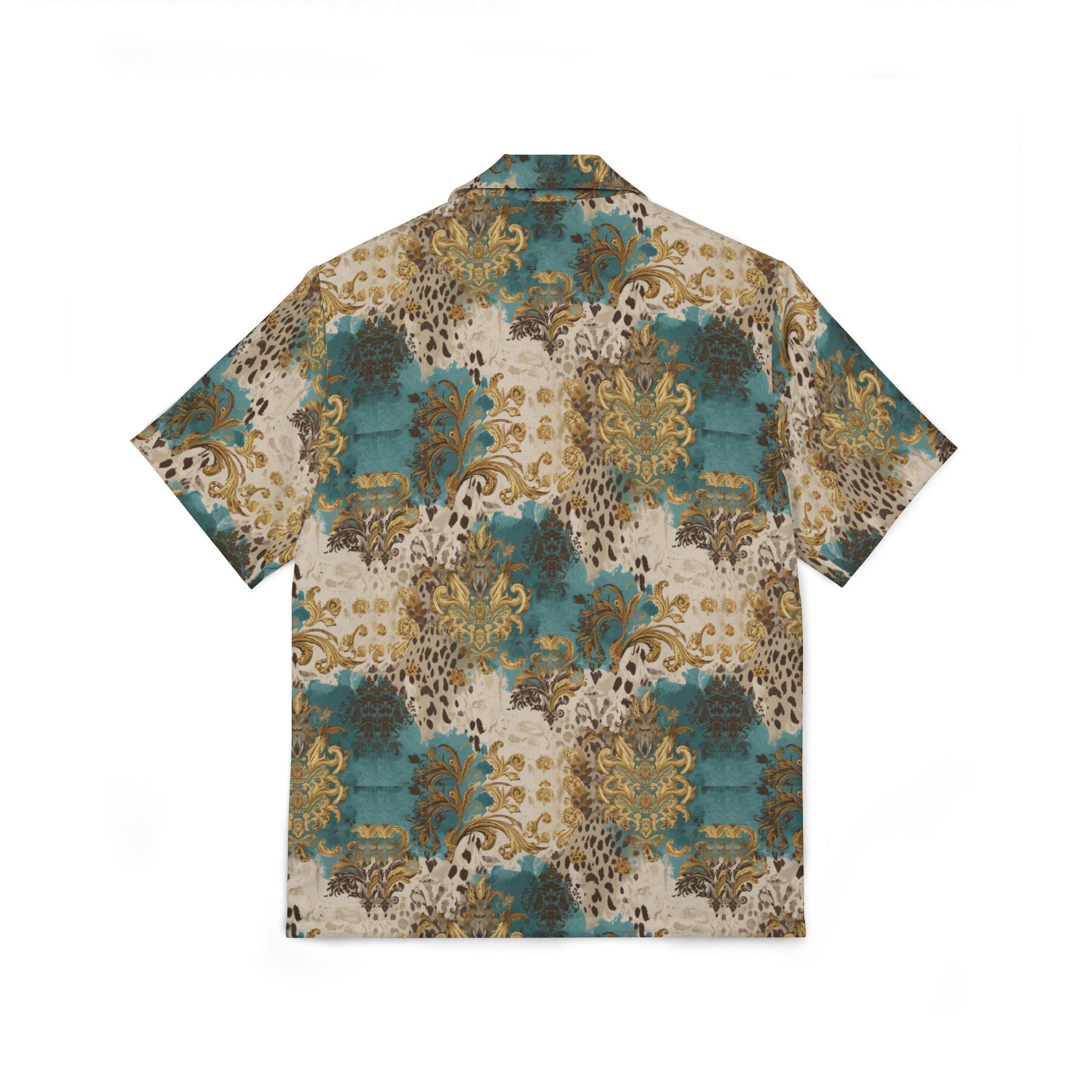 Men's Hawaiian Camp Shirt — Luxury All-Over-Print Tropical Camp Shirt